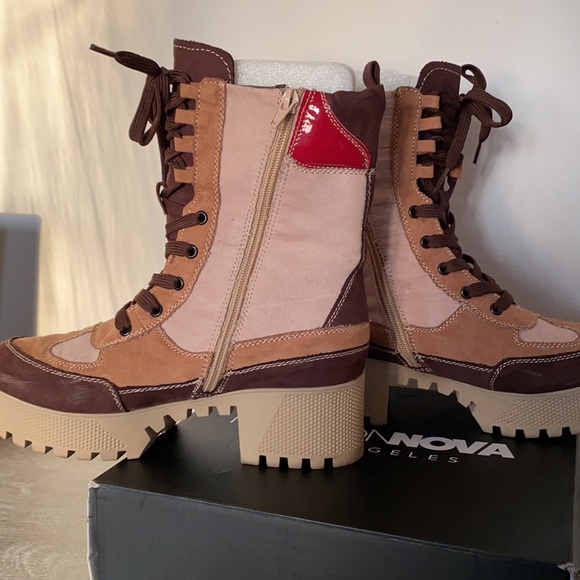 Bamboo side zip ankle booties - Picture 2 of 6